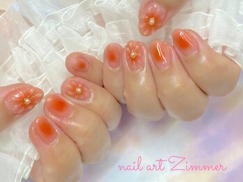 ネイルアート ジマー/チークネイル/パラジェル/韓国