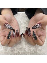 アンダーバーホワイト 大阪上本町店(_WHITE)/ハロウィンネイル