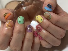 ビーアヴニール(B.Avenir)/テレタビーズネイル