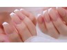 大人可愛い☆斜めフレンチ（お爪に優しいオフ込み）¥5500→¥3980