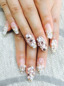 エムアイネイル(MI nail)/ジェルアートつけ放題¥8200