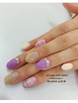 プライベート ネイルサロン マーマ(murmur)/チェックネイル