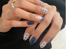 シェリーラメール 原宿店(cherie la mer)/千鳥格子柄ネイル