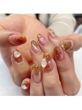 ミヤ 川崎店(MIYA)/ニュアンスミラーネイル