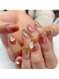 ニュアンスミラーネイル