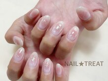 ネイルトリート 茨木駅前店(NAIL TREAT)/大人チークネイル