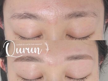 クルン 大阪 御幣島(Qurun)の写真/【眉毛で垢抜け☆】眉WAX×ハリウッドブロウリフトで理想の旬顔へ♪左右差などのお悩みもプロが解決！