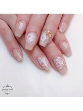 ピオニーネイル(peony nail)/バタフライ舞う桜