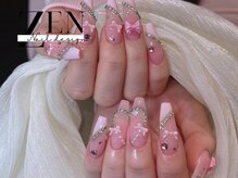 ゼン ネイル デザイン 池袋(ZEN NAIL DESIGN)/長さだしやり放題×つけ放題