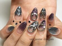 アン ジョーヌドラゴ/ダーク☆ピアスネイル