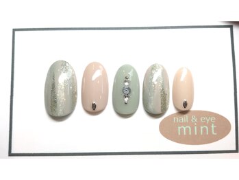 ネイルアンドアイ ミント(nail＆eye mint)/4月キャンペーンネイル