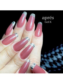 ママネイル(mamanail)/ガラスフレンチスカルプ