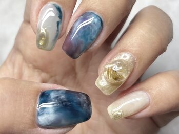 リネイル(Re nail)の写真/個性派/インク/ニュアンス/モダン/オフィス/お花etc...どんなデザインもご相談ください♪【湘南/藤沢】