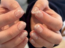 クルネ(QULNE)/リボン/手描き/キラキラ