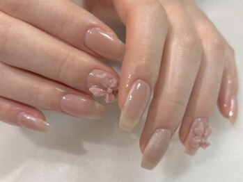 レイビューティー 浜町中央橋店(RAY+beauty)の写真/シンプルでもお洒落に♪トレンドを取り入れて周りと差をつける！お仕事で派手なネイルができない方にも◎