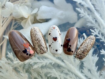 ネイル ナテュール 平塚店(Nail Nature)/大人可愛いバレンタイン