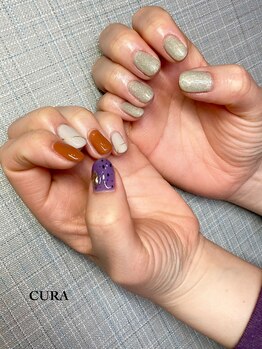 クーラ(CURA)/ちぐはぐネイル☆