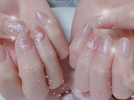 大好評☆桜ネイルシンプルコース