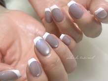 サロンドルリネイル(salon de Ruri nail)/■¥11,000 マグネットフレンチ