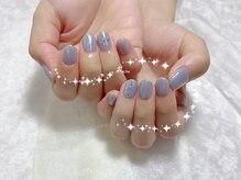 メゾン オーパス(maison opus)/Suzu/仙台/水色ネイル/ミラー