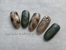 秋色タイダイデザイン