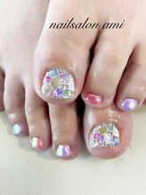 アミ(ami)/ステンドグラスネイル