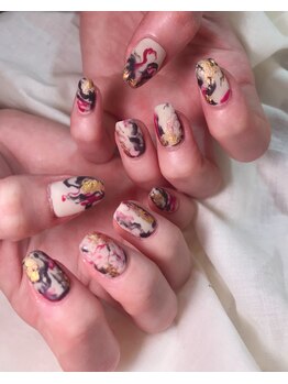 マルネイル(maru nail)/ニュアンス浮世絵マットネイル