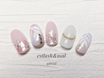 エストラッシュアンドネイル 銀座店(est lash&nail)/リーフネイル