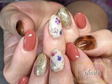 シェリール 西葛西店(cherir)/べっ甲×フラワーネイル