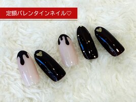 定額バレンタインネイル