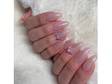 ネイルサロン アプレシエ(Nailsalon apprecier)の雰囲気（うるつやピンクミラー☆参考価格￥９３２０（パーツ代別途））