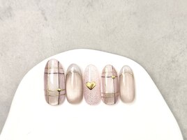 マグネットチェックネイル
