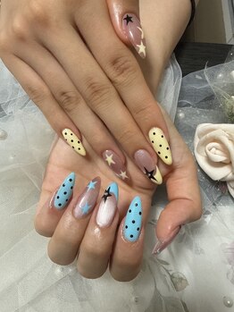 オンリーワン(Only One)/ニュアンス10本長さ出しネイル