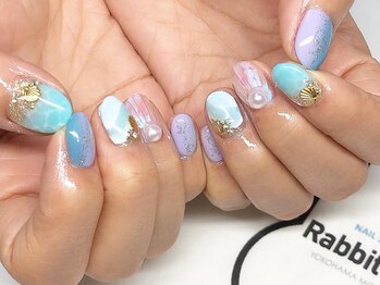 ネイルサロン ラビットフット(Rabbit foot)/海ネイル8980円