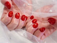 エンジェルガーデンネイル 池袋店(Angelgarden nail)/ハートフレーク埋め込み