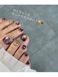 秋バカラネイル