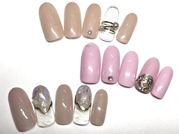 ネイルサロン 爪/シンプルアートセット