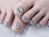 【Foot/アート】オフ込☆キラキラスト-ン埋め尽くし2本★韓国.ワンホンネイル