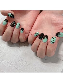 ブラン(blanc)/チョコミントネイル