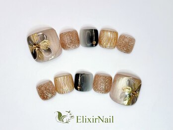 エリクサーネイル 池袋(Elixir Nail)/フット やり放題/クーポン使用
