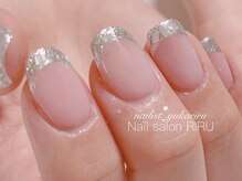 リル(RIRU)/ガラスフレンチネイル 