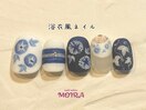 【浴衣風ネイル】