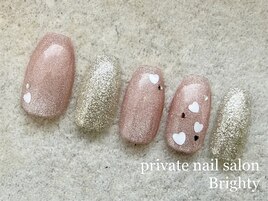 Valentine nail simple