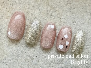 Valentine nail simple