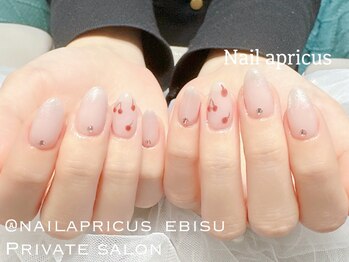 ネイルアプリクス 恵比寿(Nail apricus EBISU)/さくらんぼネイル◆定額 ¥9980