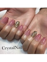 クリスタルネイル ボンベルタ橘店(CRYSTAL NAIL)/ワンポイントネイル