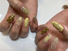 アイ ネイルズ 天神店(I nails)/個性派YELLOW　￥8300