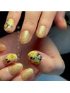 haruka nail × ひまわりネイル