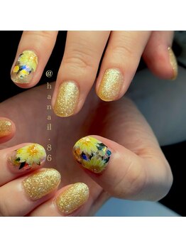 Mネイル 伏見店/haruka nail × ひまわりネイル