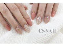 エスネイル 新宿西口店(es NAIL)/クリア×シェル